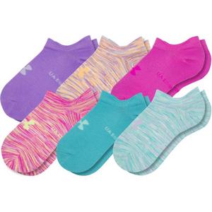 Kids' Under Armour Essential 6 Pack No Show Socks