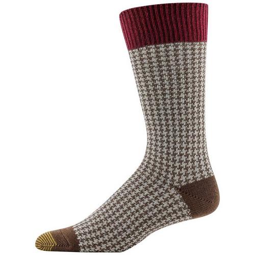 Men's Gold Toe Hosiery Groovy Plaid 3 Pack Crew Socks - Primary Image