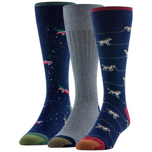 Men's Gold Toe Hosiery Hound & Truck 3 Pack Crew Socks - Primary Image