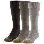 Men's Gold Toe Hosiery True Rib Cushion 3 Pack Crew Socks - Thumbnail 1 of 10