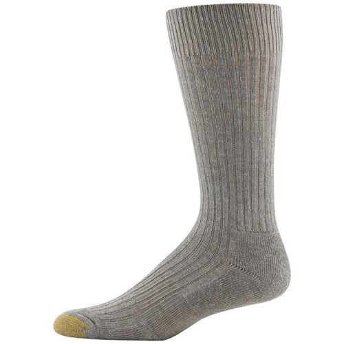 Men's Gold Toe Hosiery True Rib Cushion 3 Pack Crew Socks - Primary Image