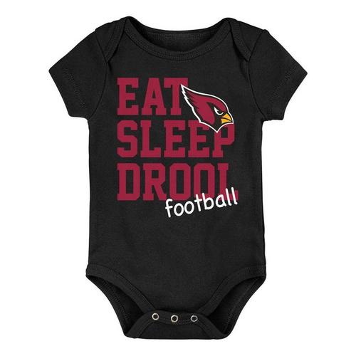 Genuine Stuff Baby Arizona Cardinals 3pk Logo Onesie - Primary Image