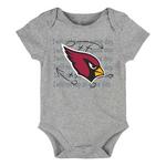 Genuine Stuff Baby Arizona Cardinals 3pk Logo Onesie - Thumbnail 4 of 4