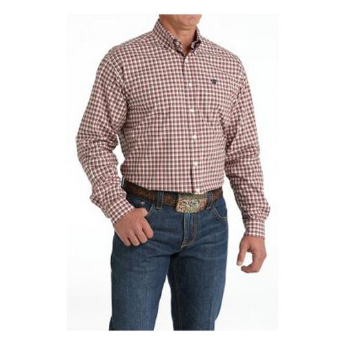 Men's Cinch Long Sleeve Plaid Button-Down - Primary Image