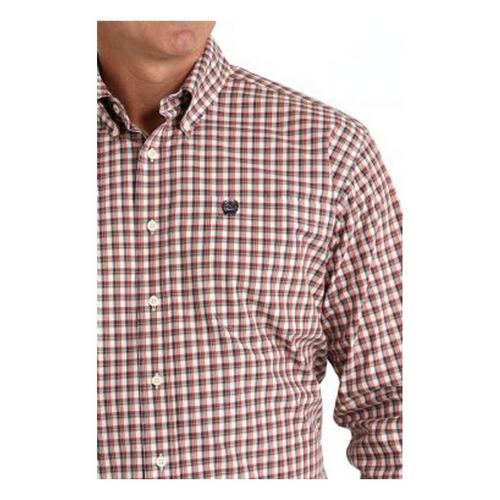 Men's Cinch Long Sleeve Plaid Button-Down - Primary Image