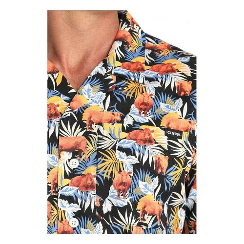 Men's Cinch Aloha Angus Camp Button Up Shirt - Primary Image