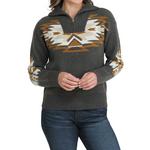Women's Cinch Aztec 1/4 Zip Sweater - Thumbnail 2 of 3