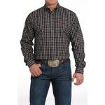 Men's Cinch Classic Fit Plaid Western Long Sleeve Button Up Shirt - Thumbnail 1 of 4