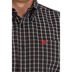 Men's Cinch Classic Fit Plaid Western Long Sleeve Button Up Shirt - Thumbnail 3 of 4