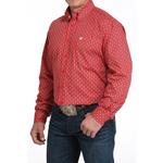 Men's Cinch Classic Fit Diamond Western Long Sleeve Button Up Shirt - Thumbnail 2 of 5