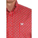 Men's Cinch Classic Fit Diamond Western Long Sleeve Button Up Shirt - Thumbnail 4 of 5