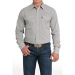Men's Cinch Modern Fit Grey Print Western Long Sleeve Button Up Shirt - Thumbnail 1 of 4