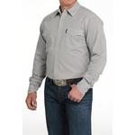 Men's Cinch Modern Fit Grey Print Western Long Sleeve Button Up Shirt - Thumbnail 2 of 4