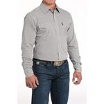 Men's Cinch Modern Fit Grey Print Western Long Sleeve Button Up Shirt - Thumbnail 3 of 4