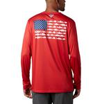 Men's Columbia PFG Terminal Tackle Fish Flag Long Sleeve T-Shirt - Thumbnail 1 of 3