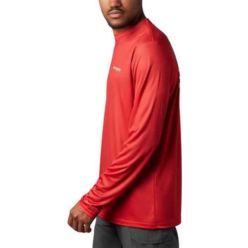 Men's Columbia PFG Terminal Tackle Fish Flag Long Sleeve T-Shirt - Primary Image