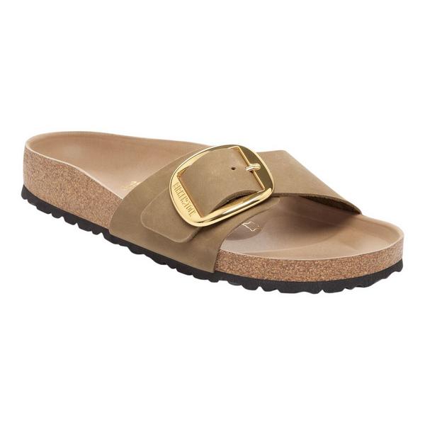 Women's BIRKENSTOCK Madrid Big Buckle Slide Sandals 41 Tobacco