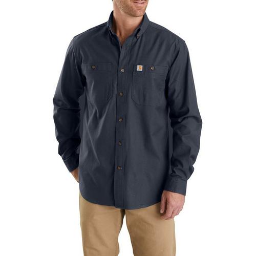 Men's Carhartt Rugged Flex Rigby Long Sleeve Button Up Shirt - Primary Image