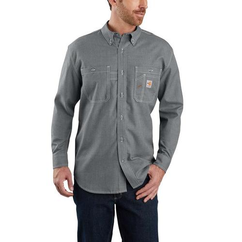 Men's Carhartt Flame Resistant Force Long Sleeve Button Up Shirt - Primary Image