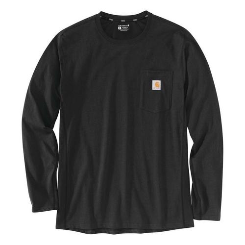 Men's Carhartt Force Relaxed Fit Midweight Pocket Long Sleeve T-Shirt - Primary Image