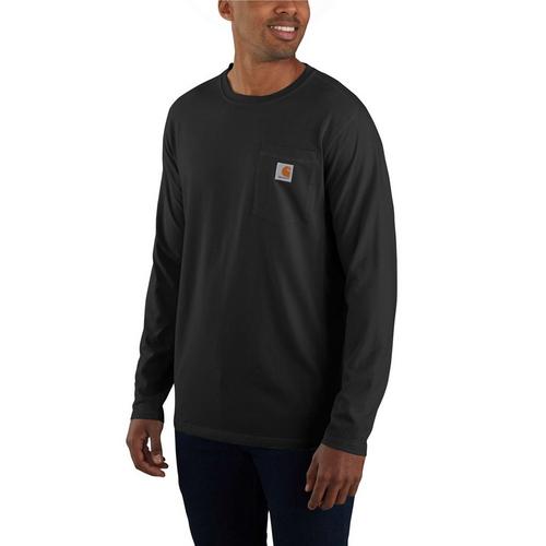 Men's Carhartt Force Relaxed Fit Midweight Pocket Long Sleeve T-Shirt - Primary Image