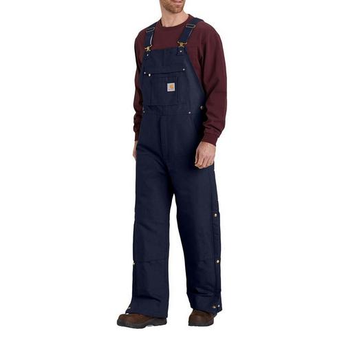 Men's Carhartt Loose Fit Firm Duck Insulated Bib Overall - Primary Image