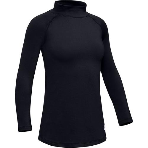 Girls' Under Armour ColdGear Long Sleeve Mock Neck T-Shirt - Primary Image