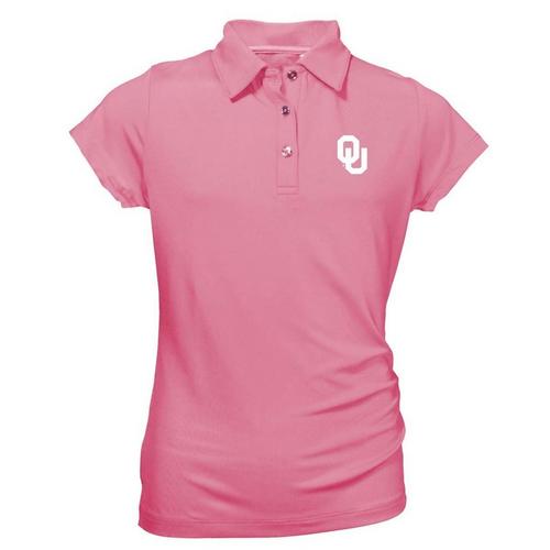 Garb Kids' Girls' Oklahoma Sooners Brighton Polo - Primary Image