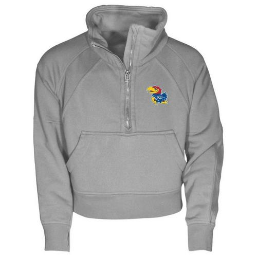 Garb Girls' Kansas Jayhawks Dawn 1/4 Zip - Primary Image