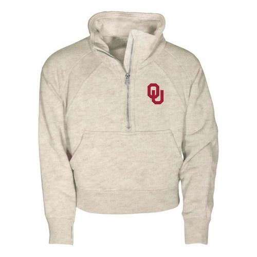 Garb Girls' Oklahoma Sooners Dawn 1/2 Zip - Primary Image