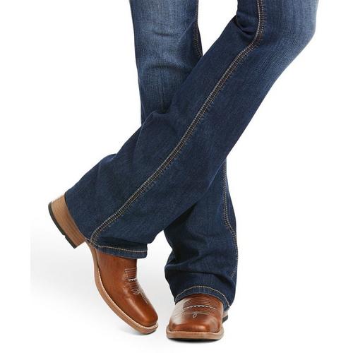 Women's Ariat Real Rosa Slim Fit Bootcut Long Jeans - Primary Image