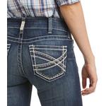 Women's Ariat Real Entwined Slim Fit Bootcut Long Jeans - Thumbnail 3 of 12