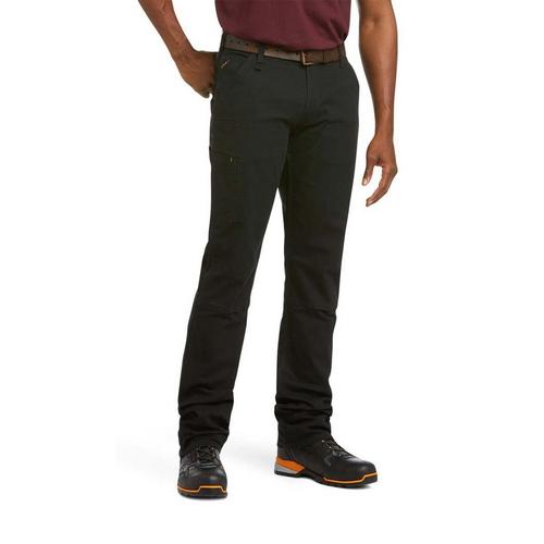 Men's Ariat Rebar M4 Low Rise DuraStretch Made Tough Double Front Stackable Straight Utility Work Pants - Primary Image