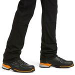 Men's Ariat Rebar M4 Low Rise DuraStretch Made Tough Double Front Stackable Straight Utility Work Pants - Thumbnail 4 of 5
