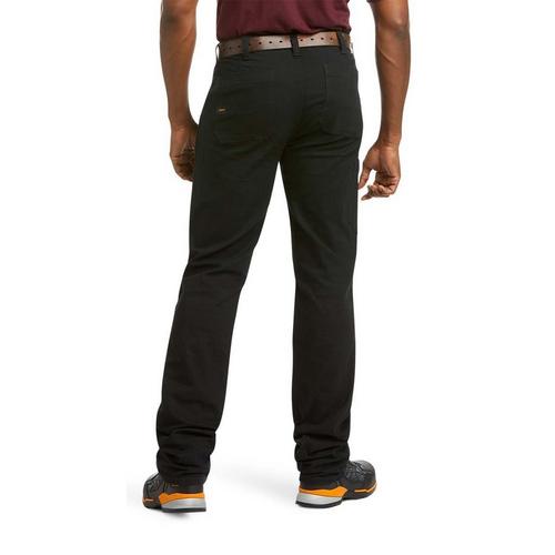 Men's Ariat Rebar M4 Low Rise DuraStretch Made Tough Double Front Stackable Straight Utility Work Pants - Primary Image