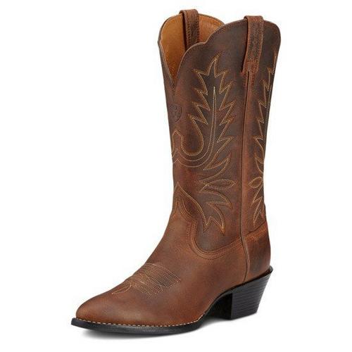Women's Ariat Heritage R Toe Wide Calf Western Boots - Primary Image