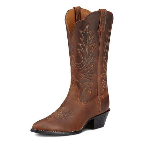 Women's Ariat Heritage R Toe Wide Calf Western Boots - Primary Image