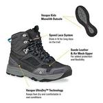 Big Kids' Vasque Breeze AT Ultradry Waterproof Hiking Boots - Thumbnail 3 of 4