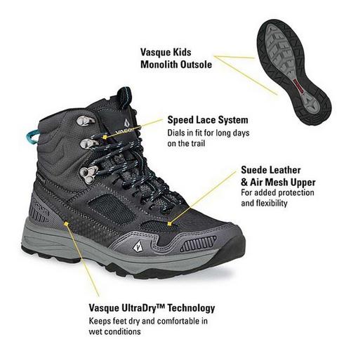 Big Kids' Vasque Breeze AT Ultradry Waterproof Hiking Boots - Primary Image