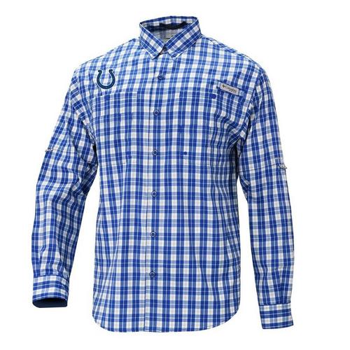 Columbia Indianapolis Colts Super Tamiami Decorated Long Sleeve Button Up - Primary Image