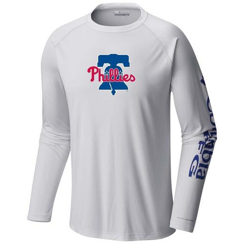 Columbia Philadelphia Phillies Terminal Tackle Decorated Long Sleeve Performance - Primary Image