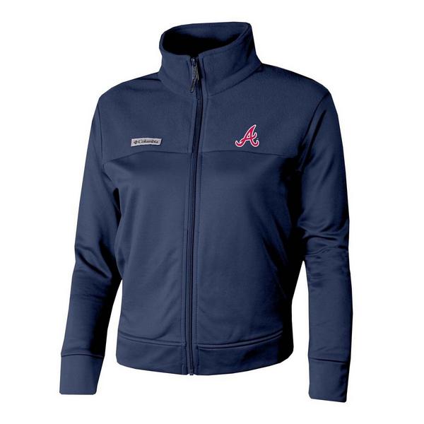 Columbia Women's Atlanta Braves Columbia River Fleece Full Zip Decorated Jacket