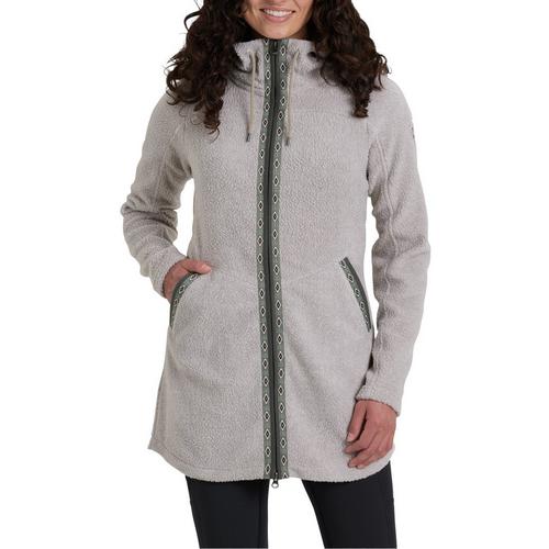 Women's Kuhl Hygge Long Hooded Fleece Jacket - Primary Image