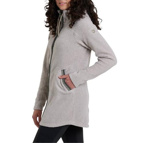 Women's Kuhl Hygge Long Hooded Fleece Jacket - Primary Image