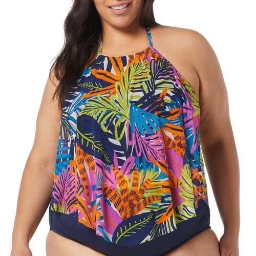 Women's Coco Reef Aura Mesh Ruffle Underwire Swim Tankini - Primary Image