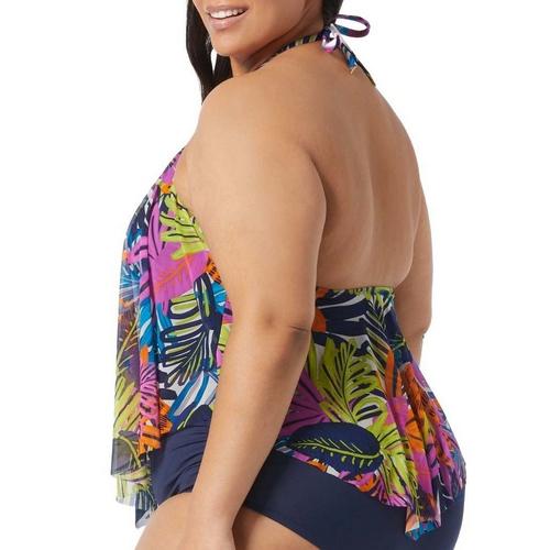 Women's Coco Reef Aura Mesh Ruffle Underwire Swim Tankini - Primary Image