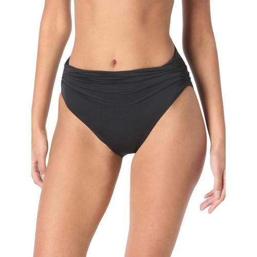 Women's Carmen Marc Valvo Shirred Swim Bottoms - Primary Image