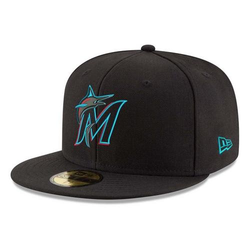 New Era Miami Marlins On Field 59Fifty Fitted Hat - Primary Image