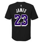 Nike Kids' Los Angeles Lakers LeBron James #23 Icon Edition Name & Number T-Shirt - Thumbnail 2 of 3