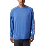 Men's Columbia PFG Terminal Tackle Heather Long Sleeve T-Shirt - Thumbnail 1 of 5